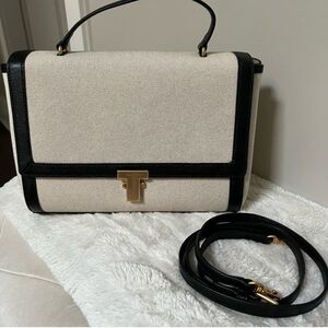 Tory Burch Elegant Black and Cream Women's Bag
